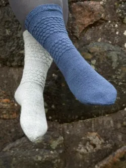 TRS Strømpe. England – Cley, Sømandstrøjemønster Bobler