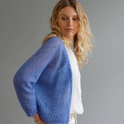 TRS Cardigan i mohair med V-hals