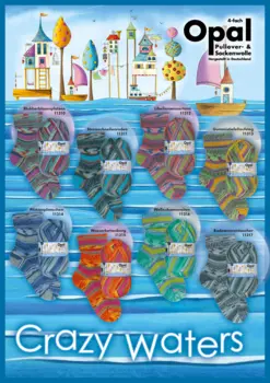 Opal Sock Yarn Crazy Waters 4 PLY