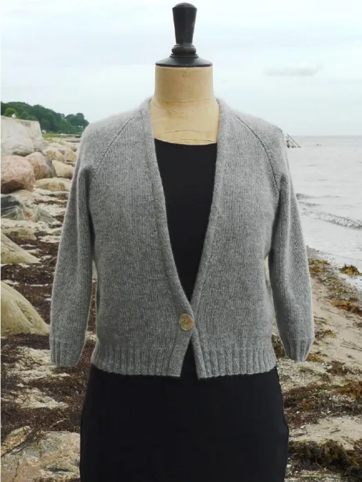 TRS Cardigan i cashmere med V-hals