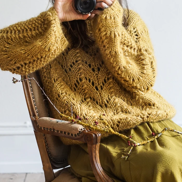 Gepard Montgolfier – balloon-sleeved sweater D