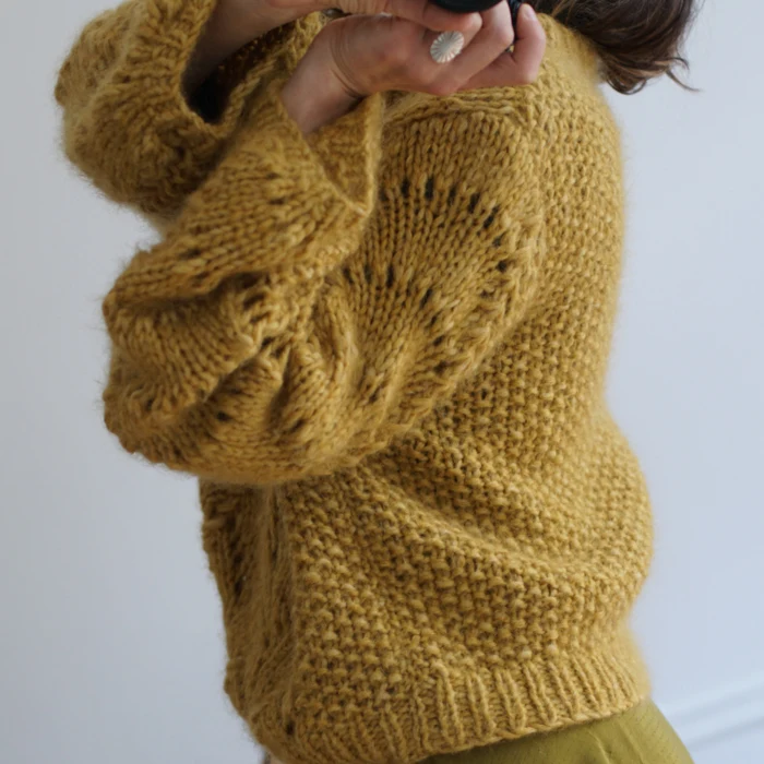 Gepard Montgolfier – balloon-sleeved sweater D