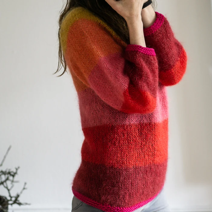 Gepard Idun – striped mohair sweater
