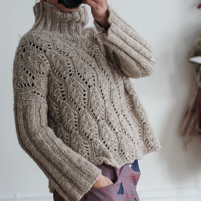 Gepard sweater in Italian lace D