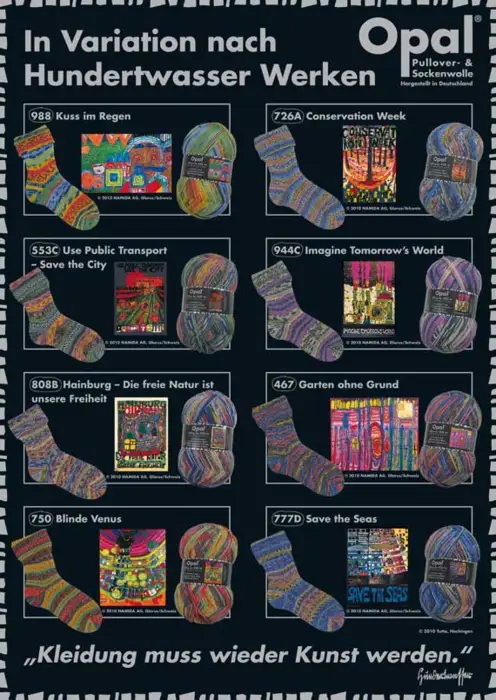 Opal Sock yarn Hundertwasser III