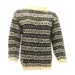 Gepard Nordic OXO Border Sweater, grey/white