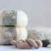 Håndfarvet Wild & Soft PEARL i perlemor: rosa, creme og et lille splash gyldent