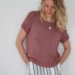 Gepard Top with raglan and cable arms D